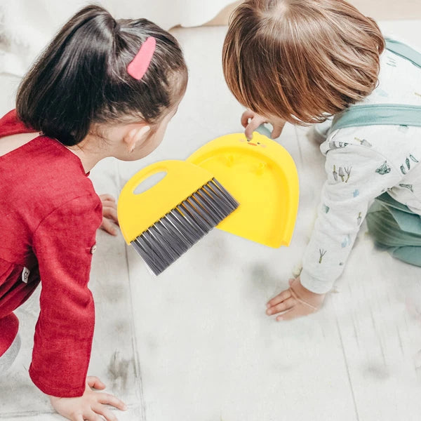 3 Sets Cleaning Broom Dustpan Table Brush Dining Table Sweeper-