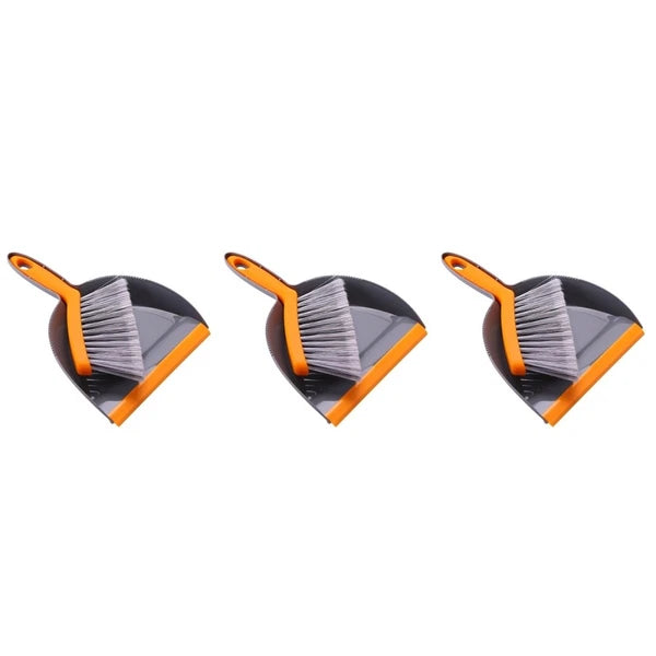 3 Pieces Mini Broom Set Dust Pan and Brushes Desktop Dustpan Small