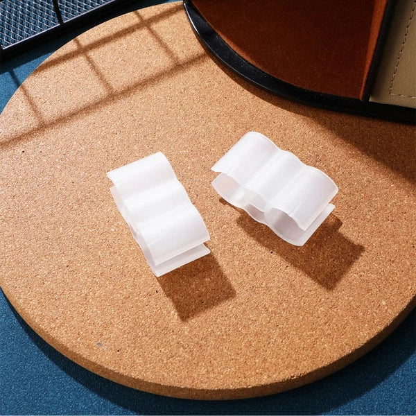 2pcs Double Pipe Clip Dustpan-Broom Coupling Clip Cleaning Set Connector