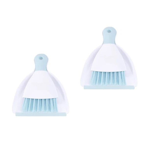 2 Pieces Convenient Small Dustpan Set Desktop Cleaner Household Supplies