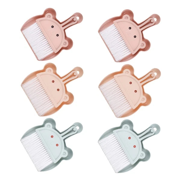 6 Sets Desktop Cleaning Broom Mini Dust Pan and Brush Handheld Duster