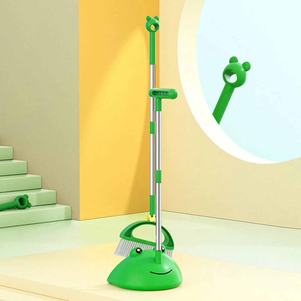 Children's Broom Set Toddler Baby Cleaning Tool Floor Dust Brush