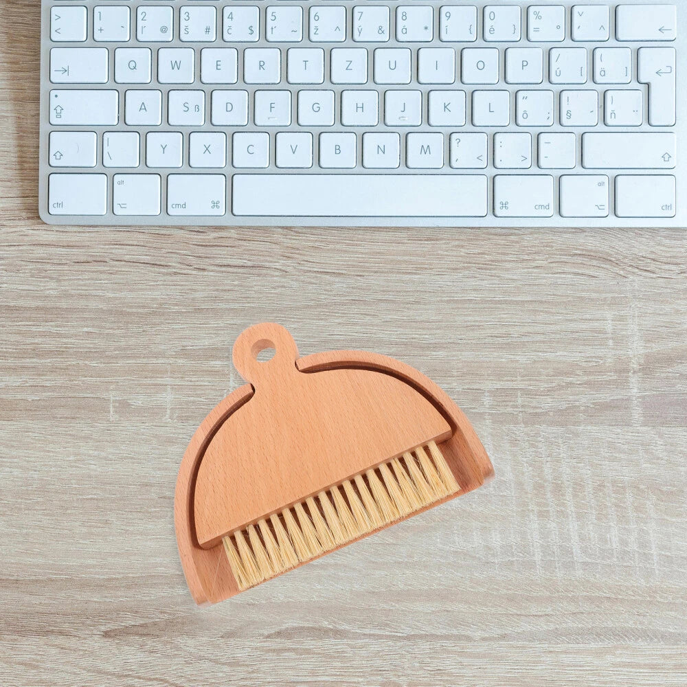 2 Sets Keyboard Cleaning Broom, Dustpan, Table Brush Set, Dining Table,-