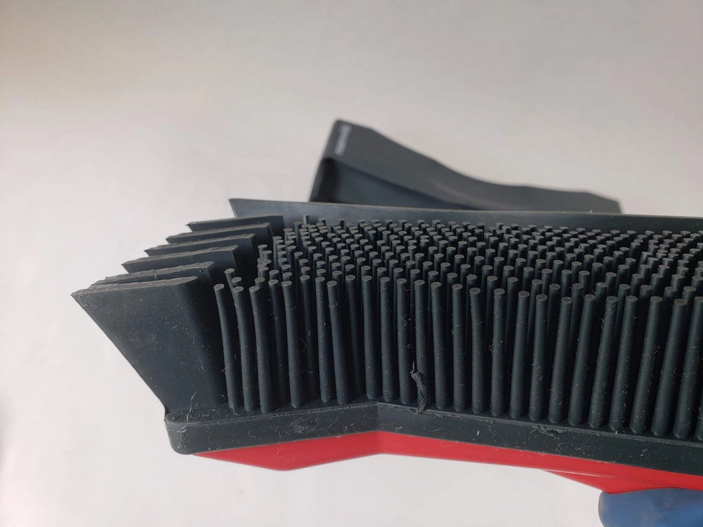 Roamwild Multi-Cleaner Rubber Pull Broom & Dustpan Combo Set for Wet & Dry Mess