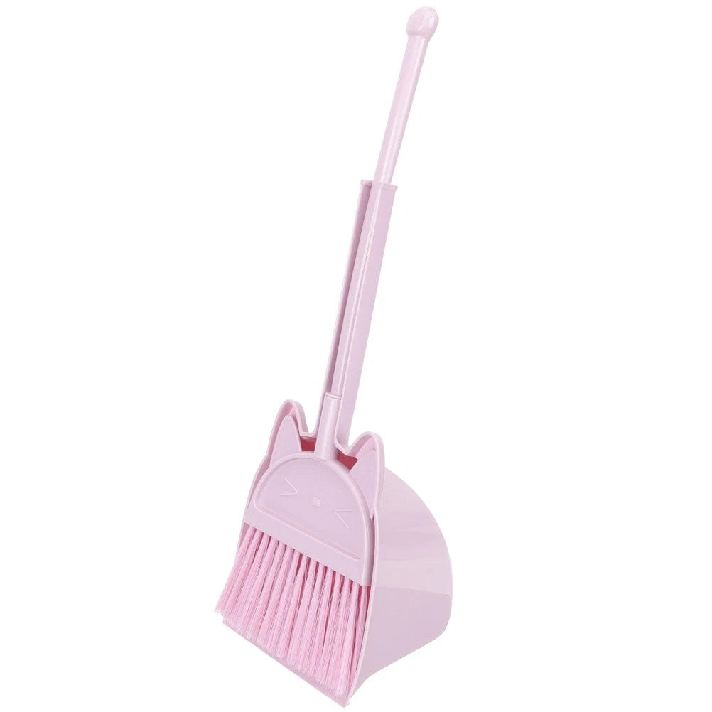 Children's Broom Set Toddler Childs Sweeping Brush Small and Dustpan Mini