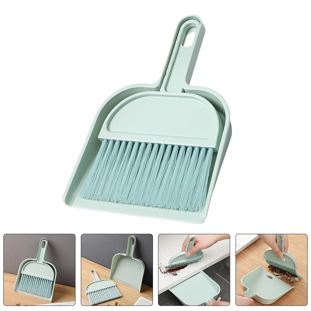 Desktop Broom Set Child Car Detailing Brush Cleaning Small Dustpan