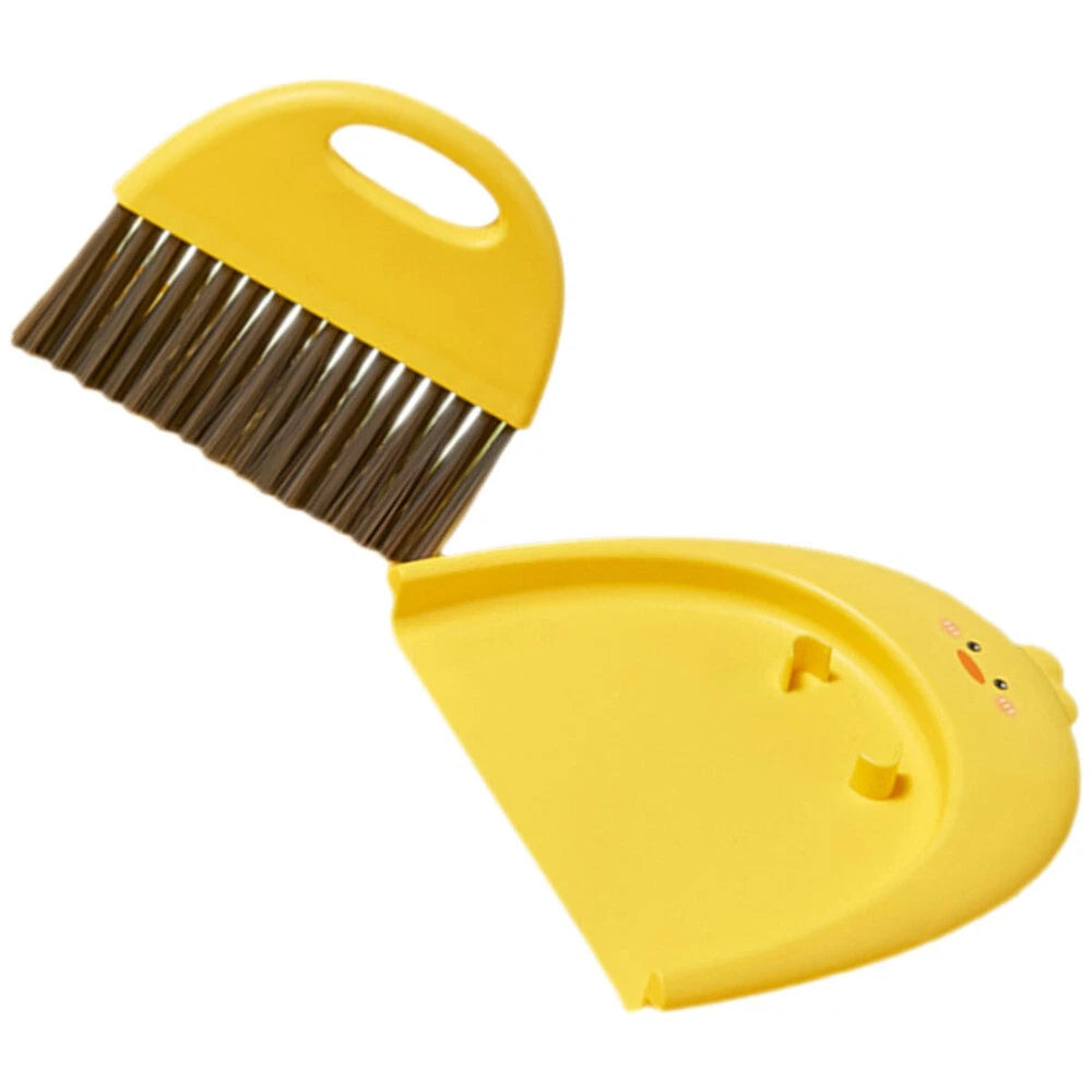 2 Sets Mini Cleaning Broom Dust Pan Table Brush Set Dining Table-
