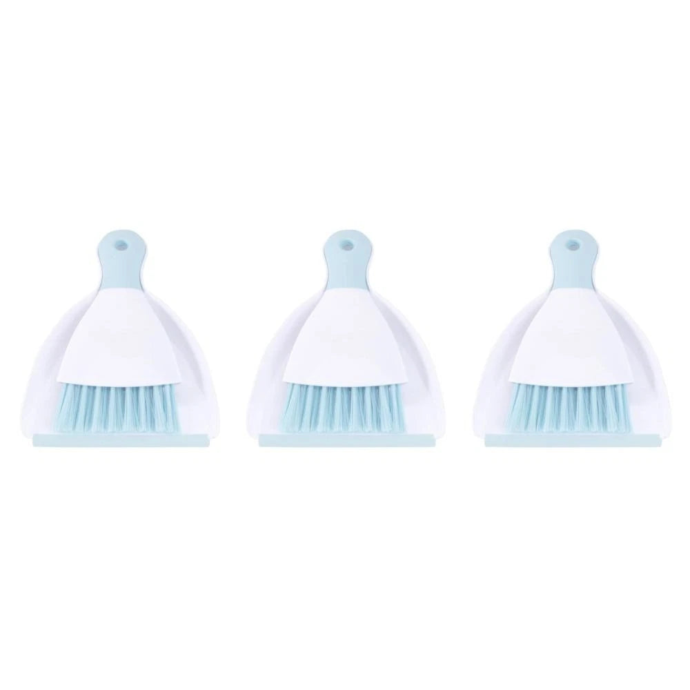 3 Pieces Convenient Small Dustpan Set Cleaning Tools Desktop Cleaner