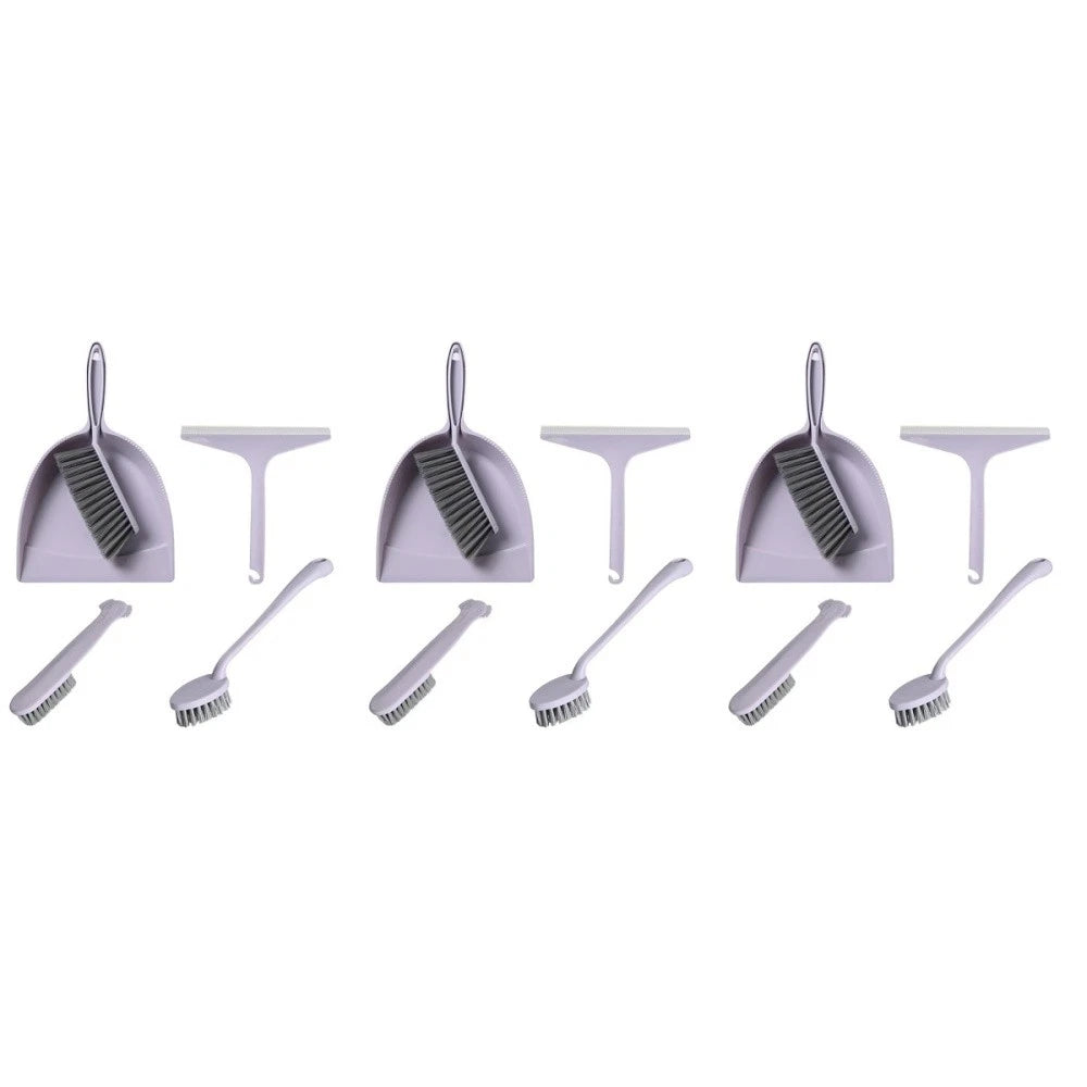 3 PCS Broom Dustpan Child Mini Table Brush Small Cleaning for Desk