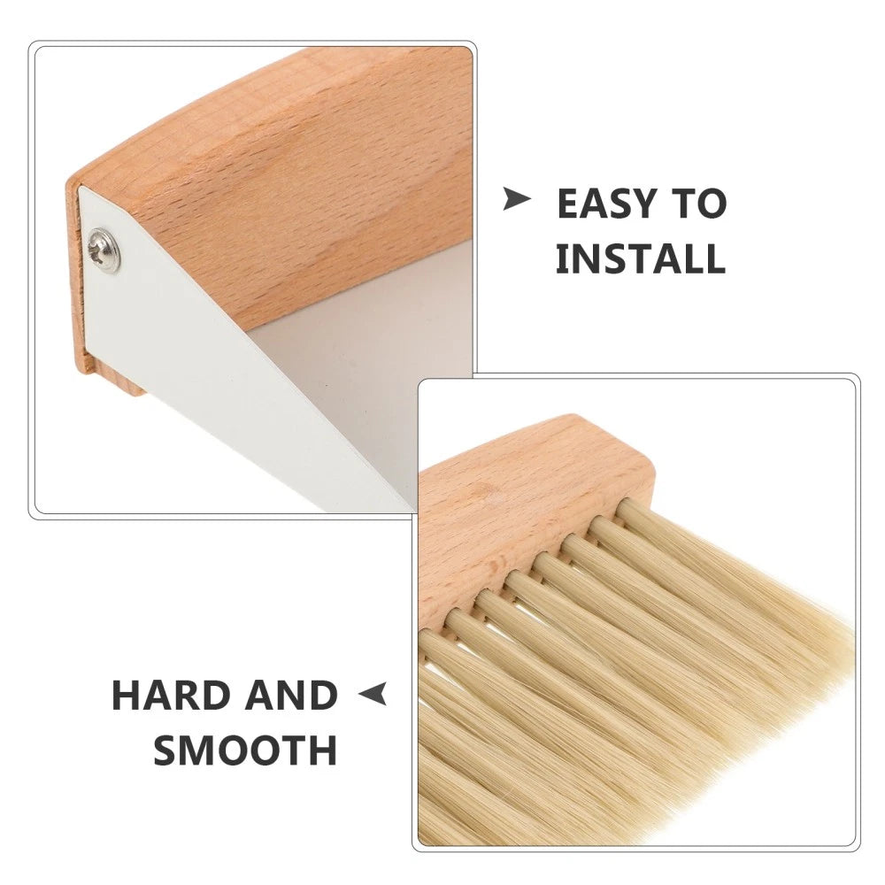 Cleaning Brush Desktop Kit Office Travel Broom Set Small Dustpan for Kids