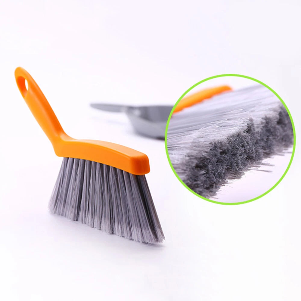 Mini Broom Set Small Desk Broom Desktop Cleaning Brush-