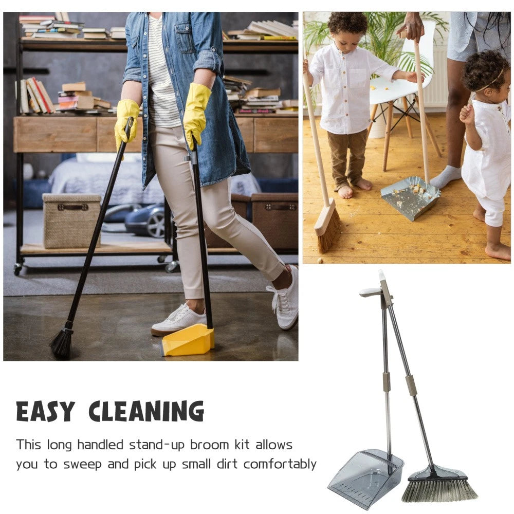 Soft Broom Sweeping Travel Office Dustpan Kit Home Cleaning Supplies