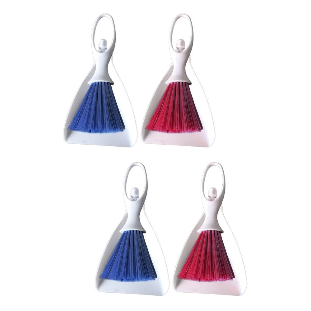 2 Count Desktop Broom Set Mini Cleaning Brush Household Supplies Tools