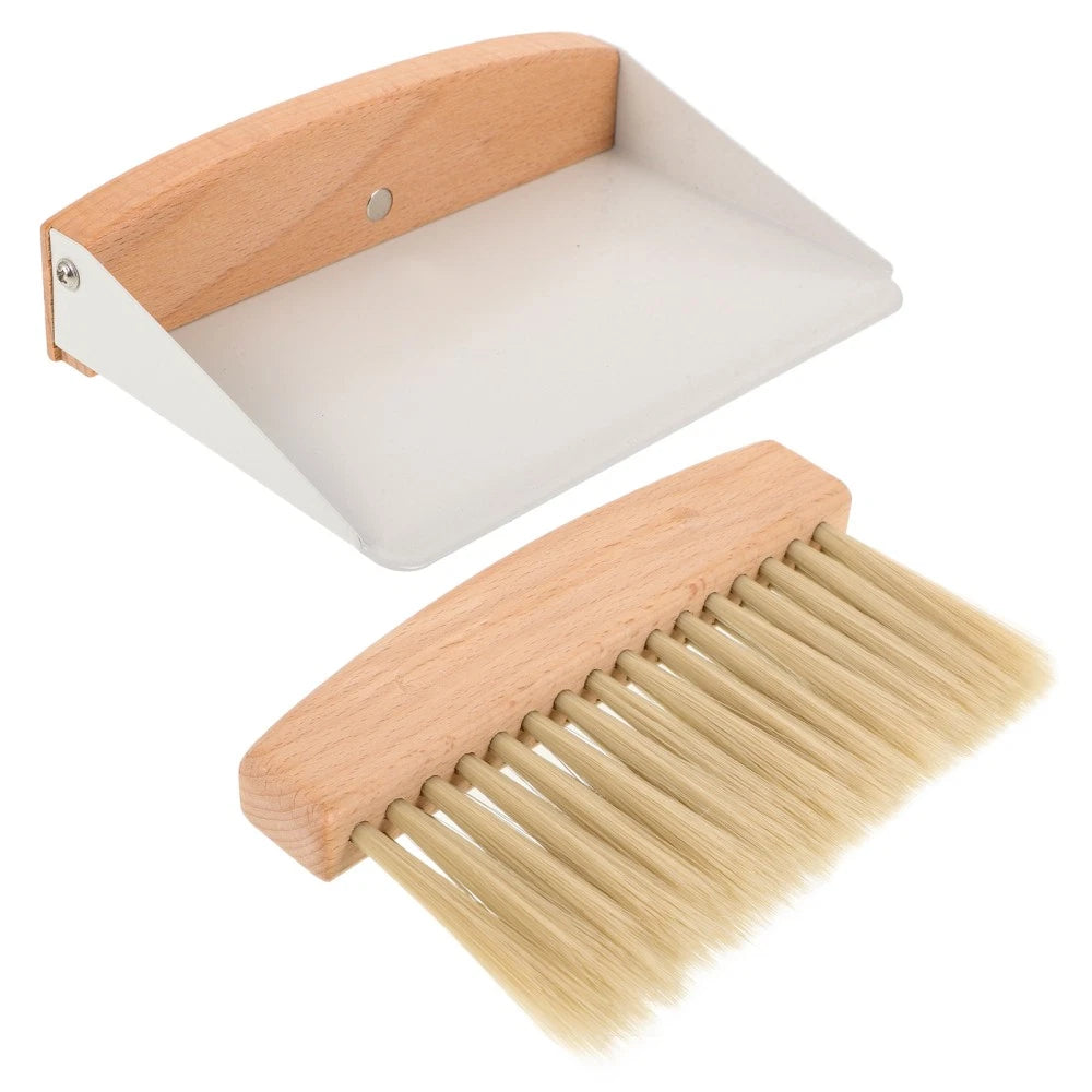 Cleaning Brush Desktop Kit Office Travel Broom Set Small Dustpan for Kids