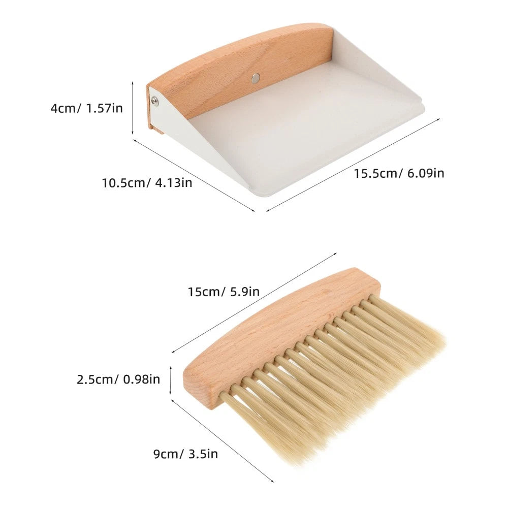 Cleaning Brush Desktop Kit Office Travel Broom Set Small Dustpan for Kids