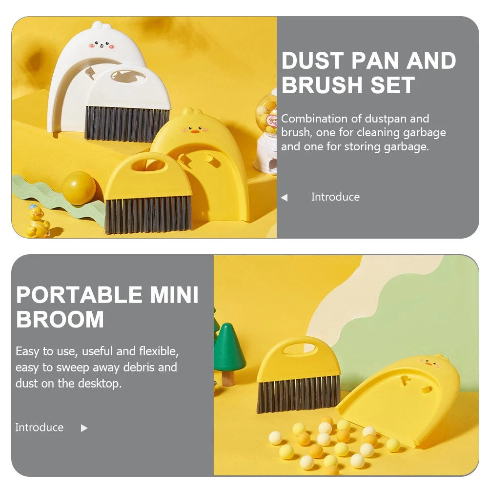 Mini Dustpan Set Baby Small Tabletop Cleaning Brush-