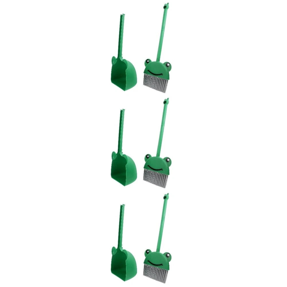 3 Sets Soft-haired Broom Child Baby Dustpan and Brush Home Kid's