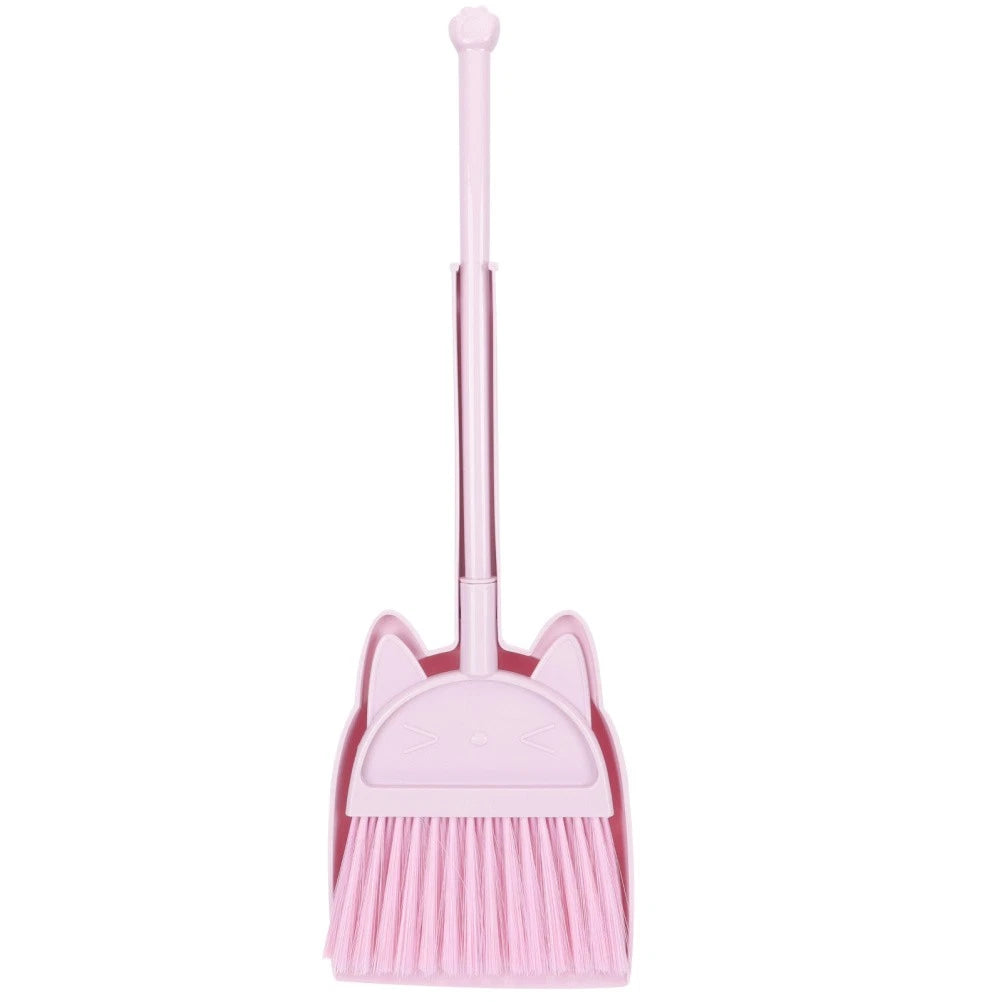 Children's Broom Set Toddler Childs Sweeping Brush Small and Dustpan Mini