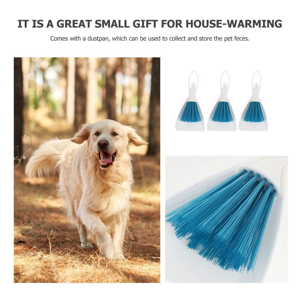 Guinea Pig Brush Pet Dustpan Set Hamster and Child Small Cage Cleaner