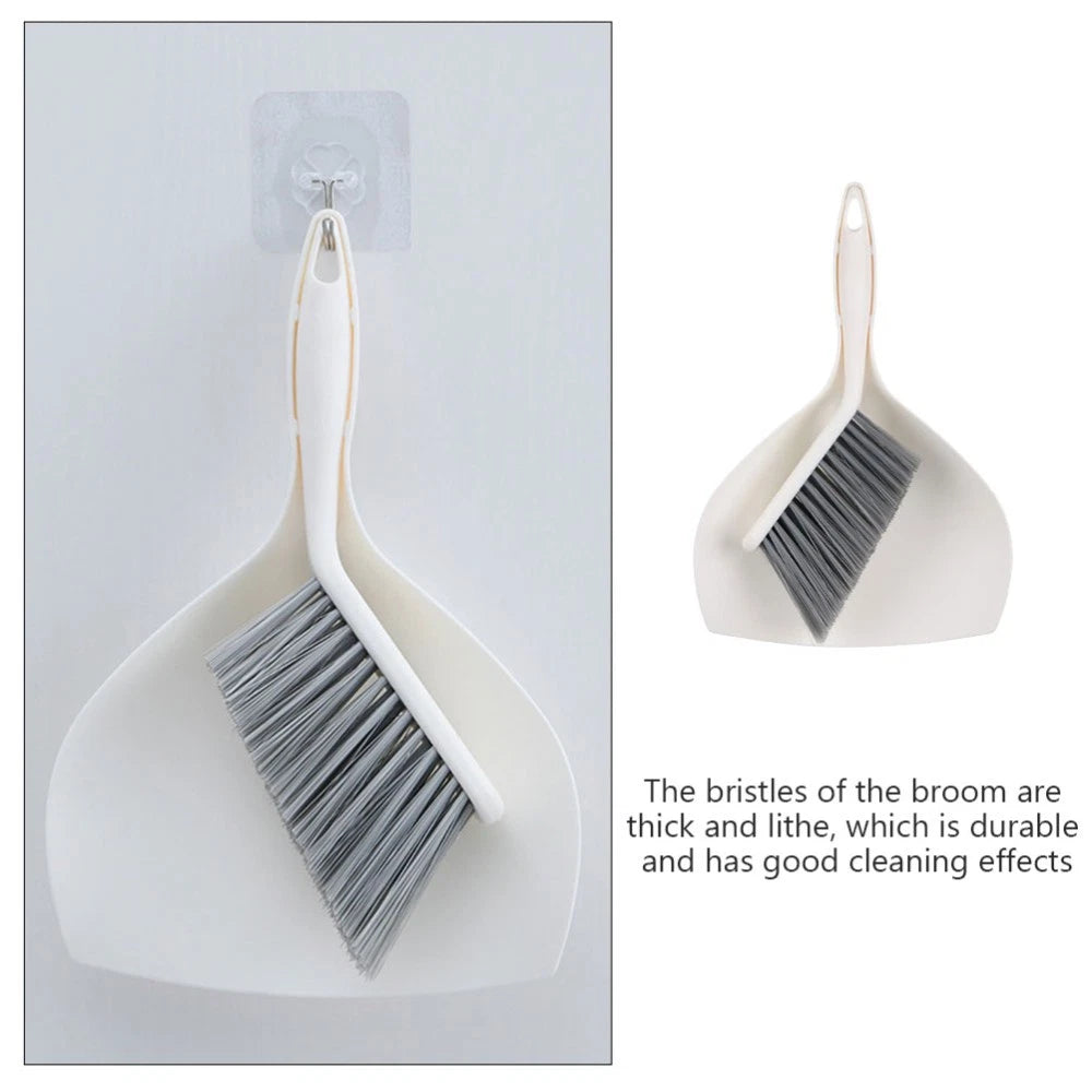 2 Sets Desktop Cleaning Kit Accessories for Home Broom with Dust Pan