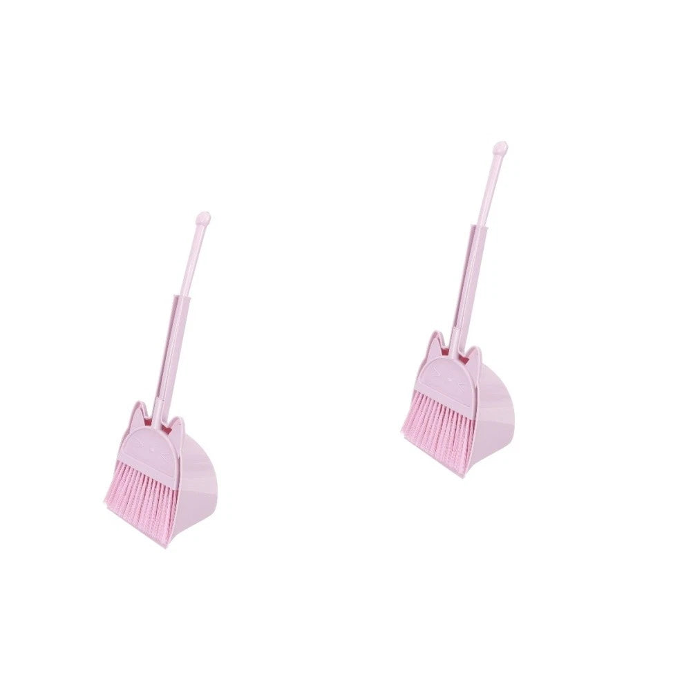 Children's Broom Set Cleaning Dustpan Kids Sweeping Brush Toy Toddler Small and