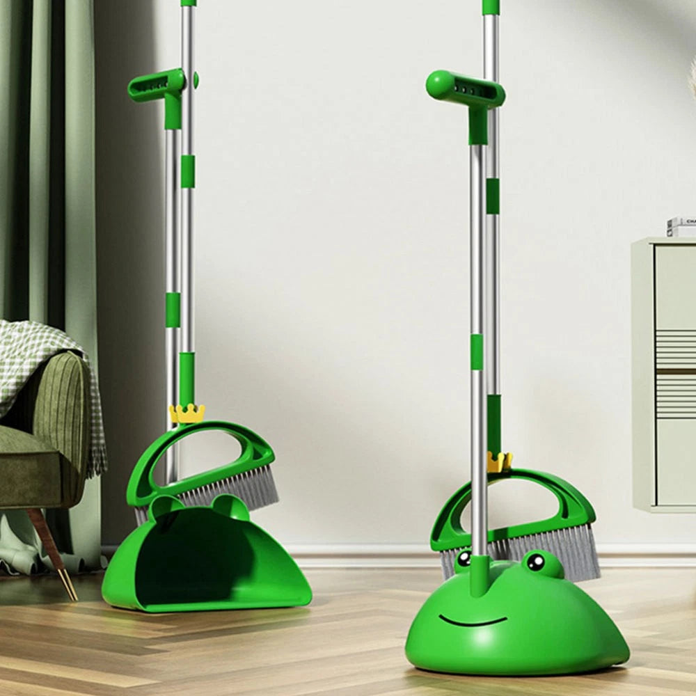 Children's Broom Set Toddler Baby Cleaning Tool Floor Dust Brush