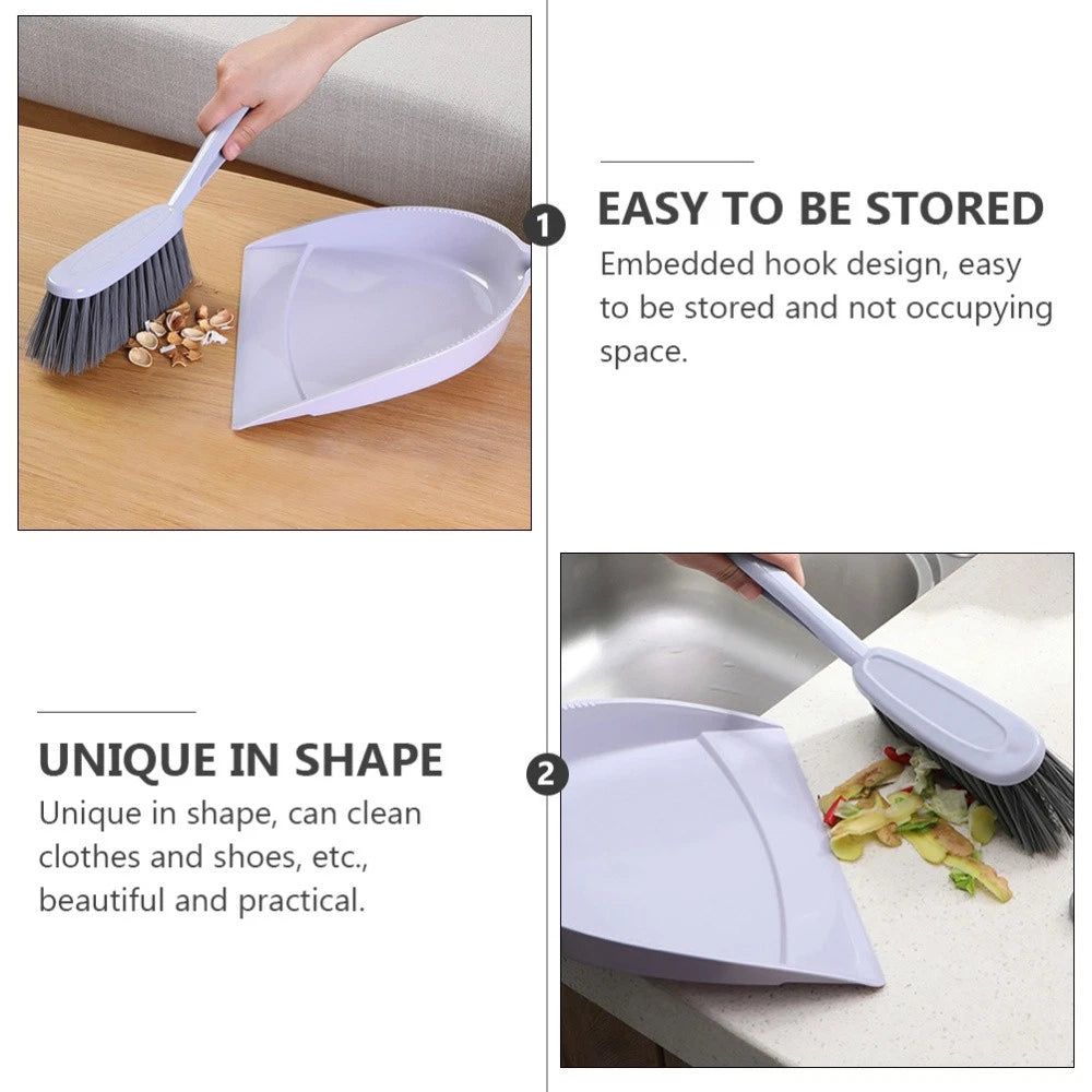 3 PCS Broom Dustpan Child Mini Table Brush Small Cleaning for Desk