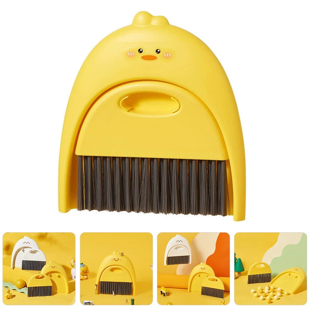 Mini Dustpan Set Baby Child Portable Table Cleaning Brush And-