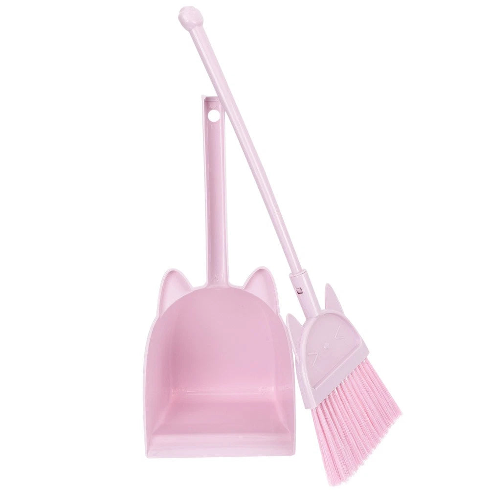 Children's Broom Set Toddler Childs Sweeping Brush Small and Dustpan Mini