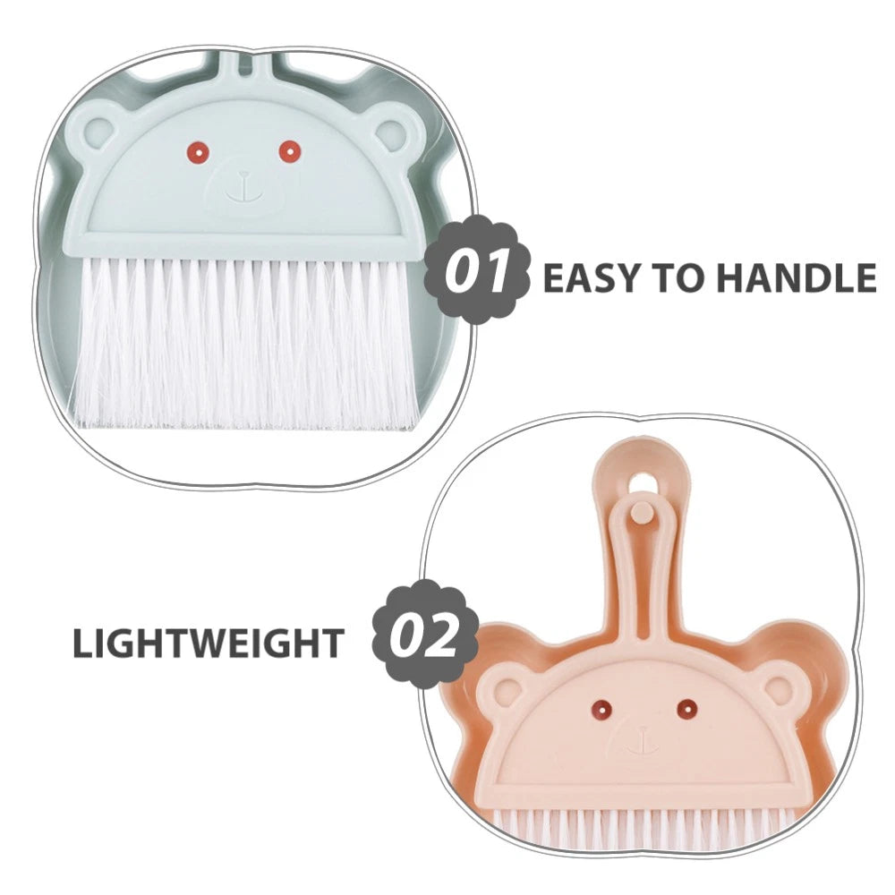 6 Sets Desktop Cleaning Broom Mini and Dustpan Keyboard Brush Cleaner
