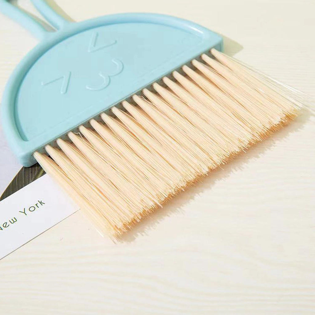 Mini Hand Broom and Dustpan Set Small Dust Pans with Brush Set Desktop Cleaning