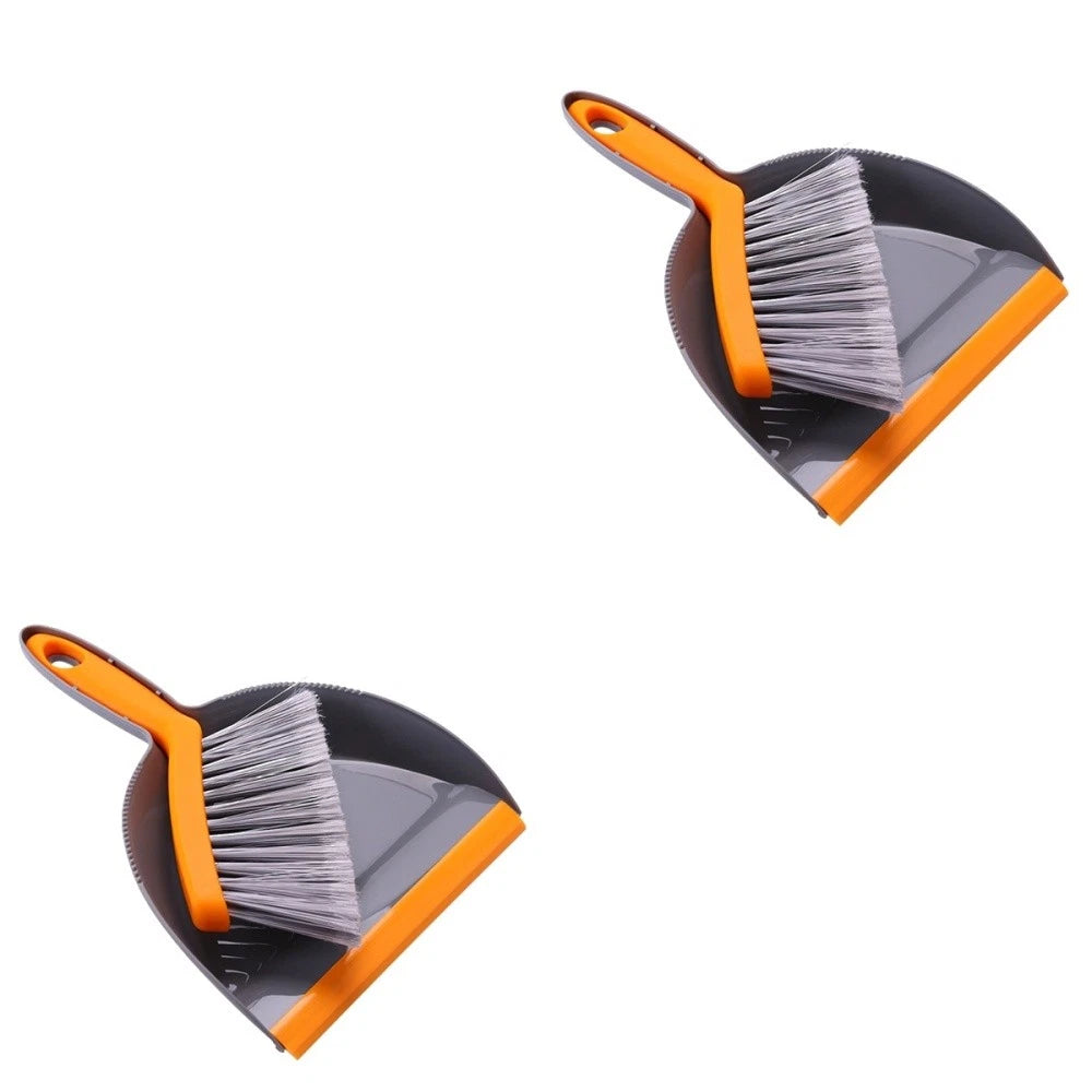 2 Count Mini Broom Set Broom Dustpan Desktop Cleaning Brush-