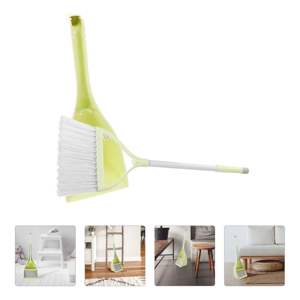 Children's Broom Set Toddler Kids Cleaning Accessories Small Dustpan