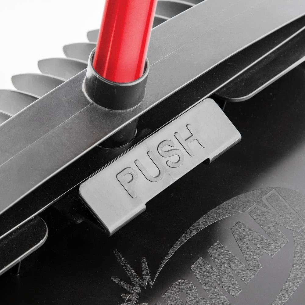 Libman Upright Dust Pans 16" Large Scoop Red/Black w/ Built-in Teeth (4-Pack)