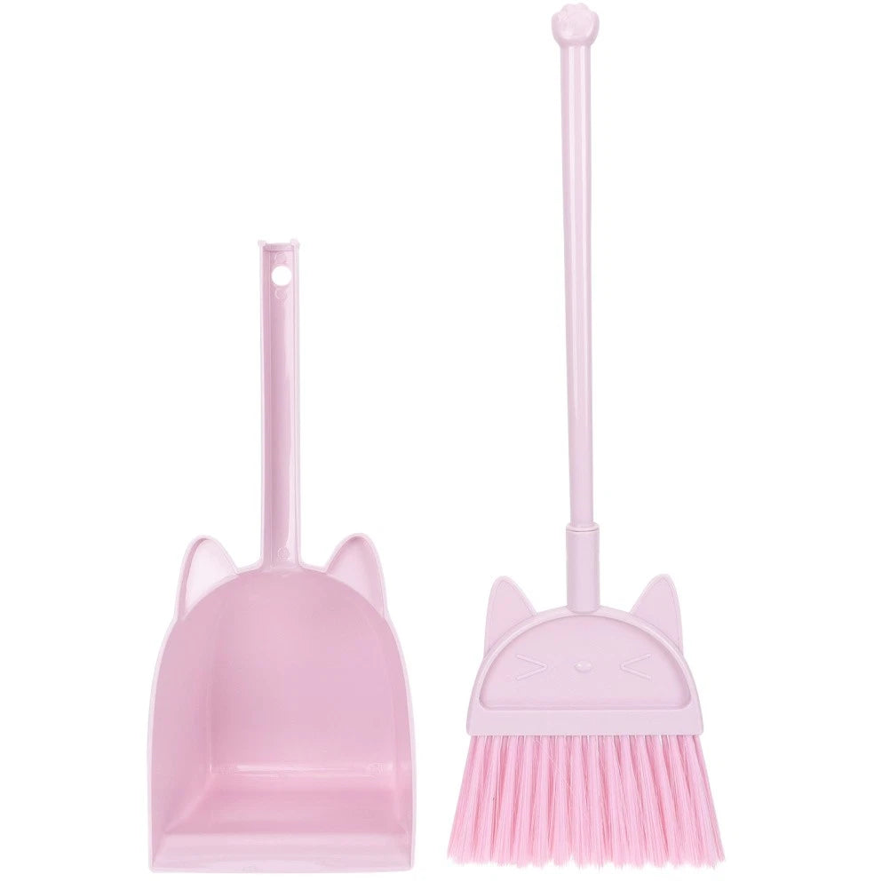 Children's Broom Set Toddler Childs Sweeping Brush Small and Dustpan Mini