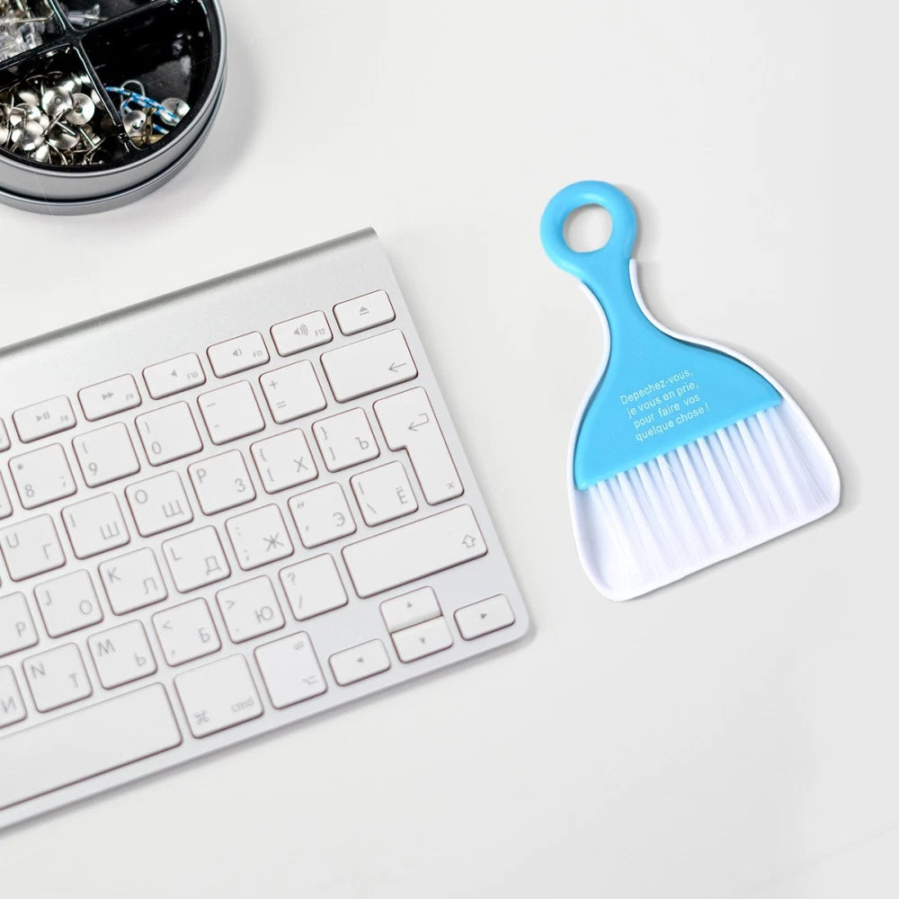Set of 2 Cleaning Kit Dustpan Cleaner Keyboard Cleaner Brush-