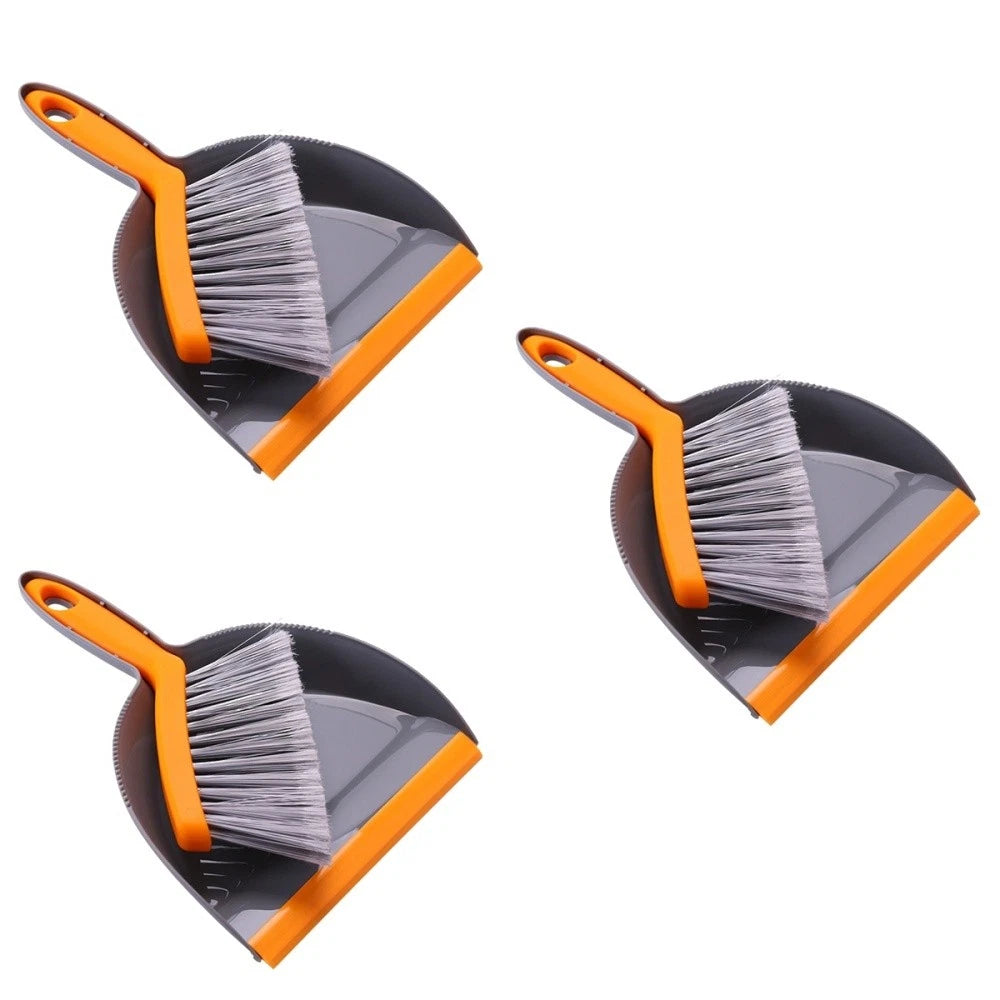 3 Pieces Mini Broom Set Dust Pan and Brushes Desktop Dustpan Small