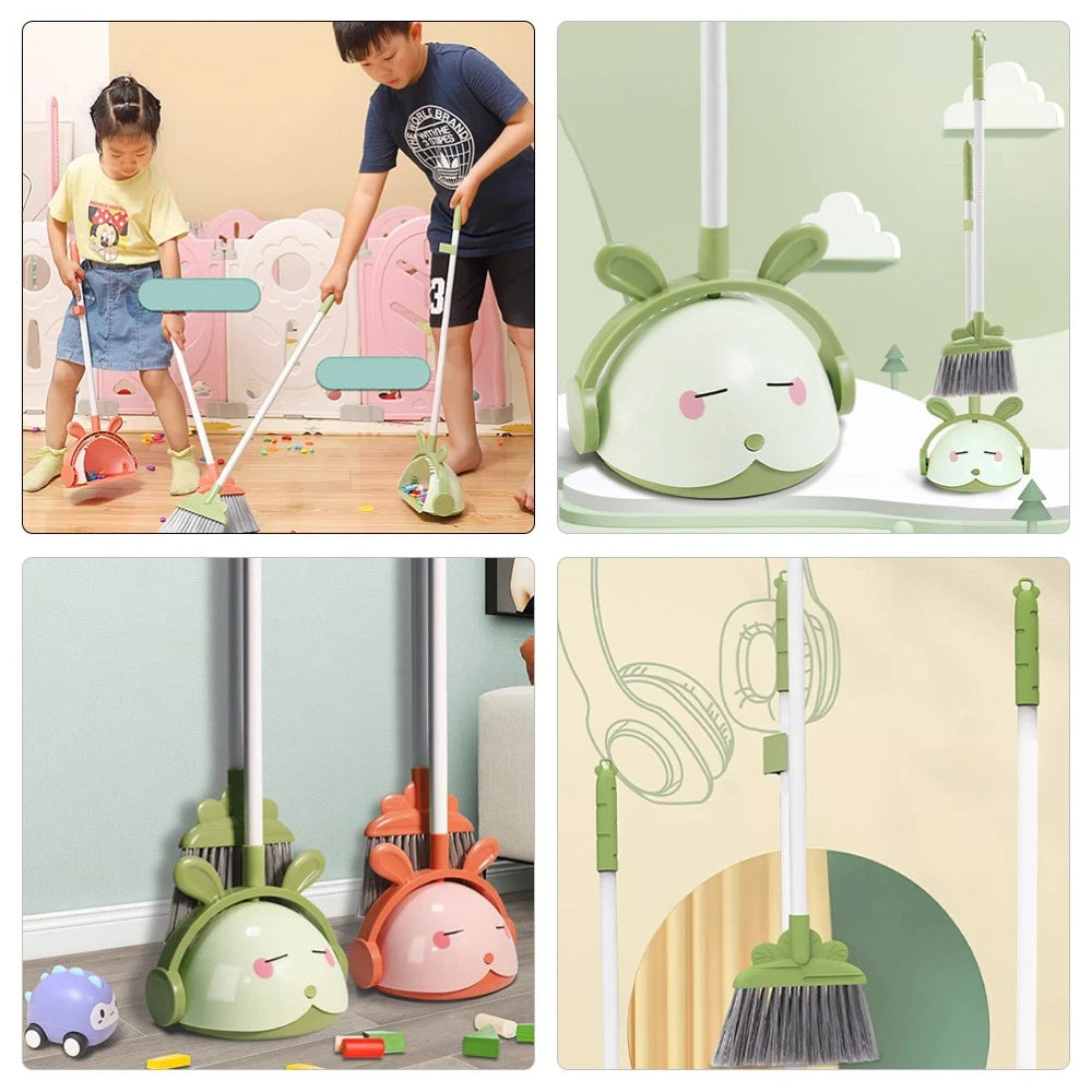 Broom Set For Kids Toddler And Dustpan Small Household Helper-