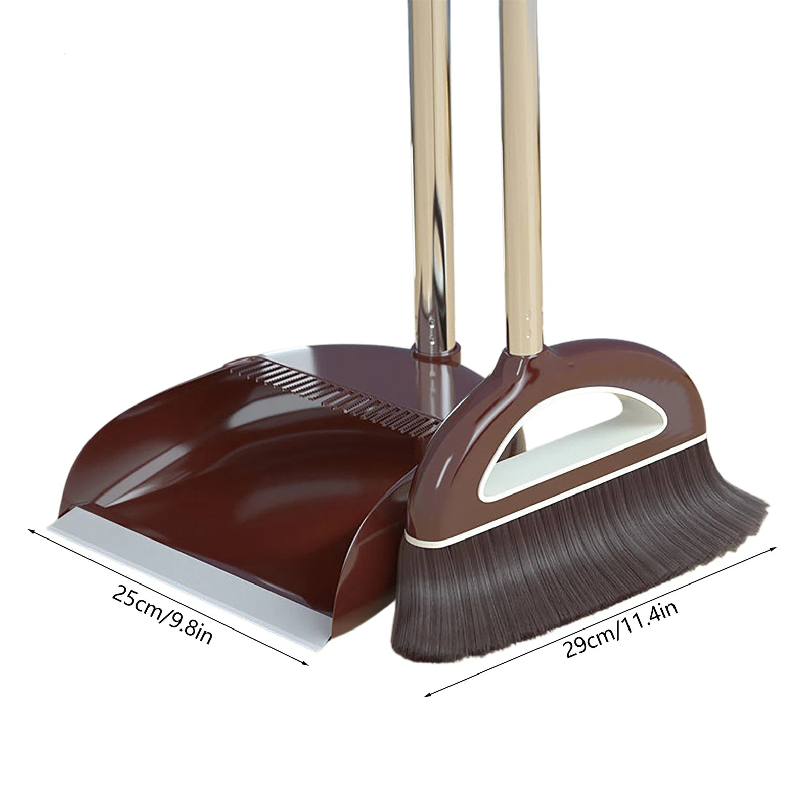 Brooms and Dustpans Sets Dust Pan and Broom with Long Handle Floor Cleaning Set