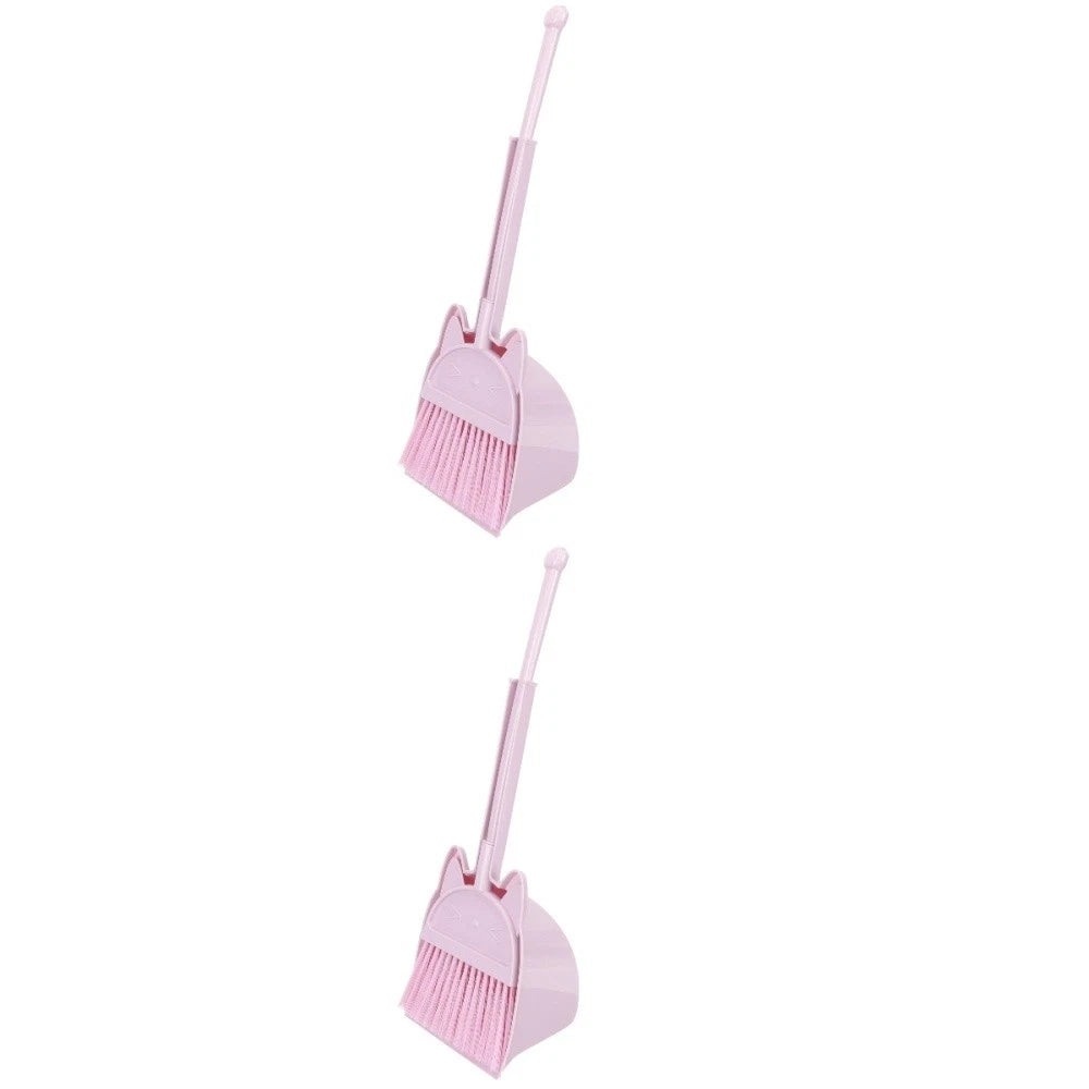 Children's Broom Set Toddler Childs Sweeping Brush Small and Dustpan Mini