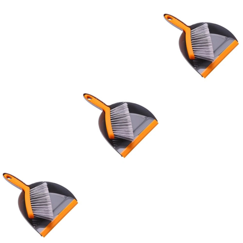 3 Count Mini Broom Set Dustpan and Brush Sets Brushes Desktop Handheld