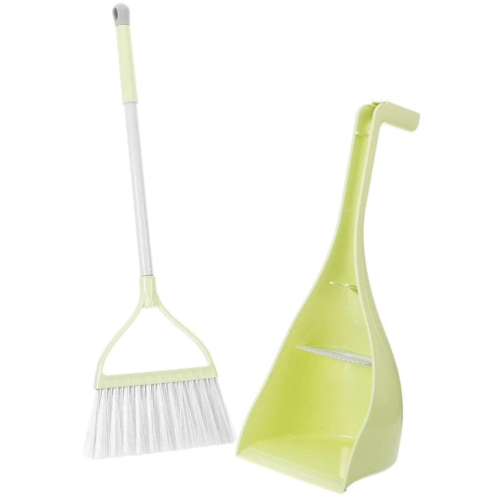 Children's Broom Set Toddler Kids Cleaning Accessories Small Dustpan