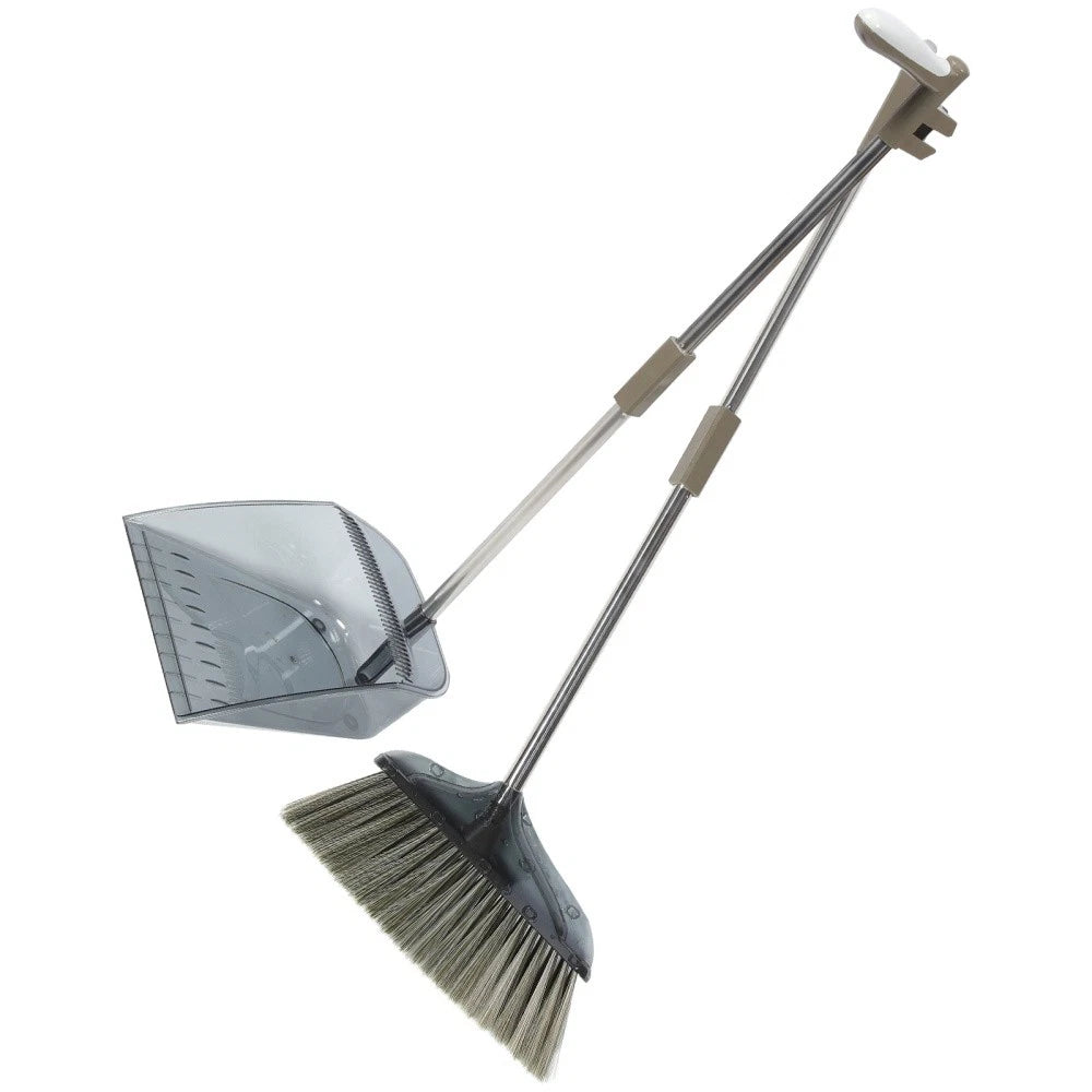 Soft Broom Sweeping Travel Office House Cleaning Kit and Dustpan