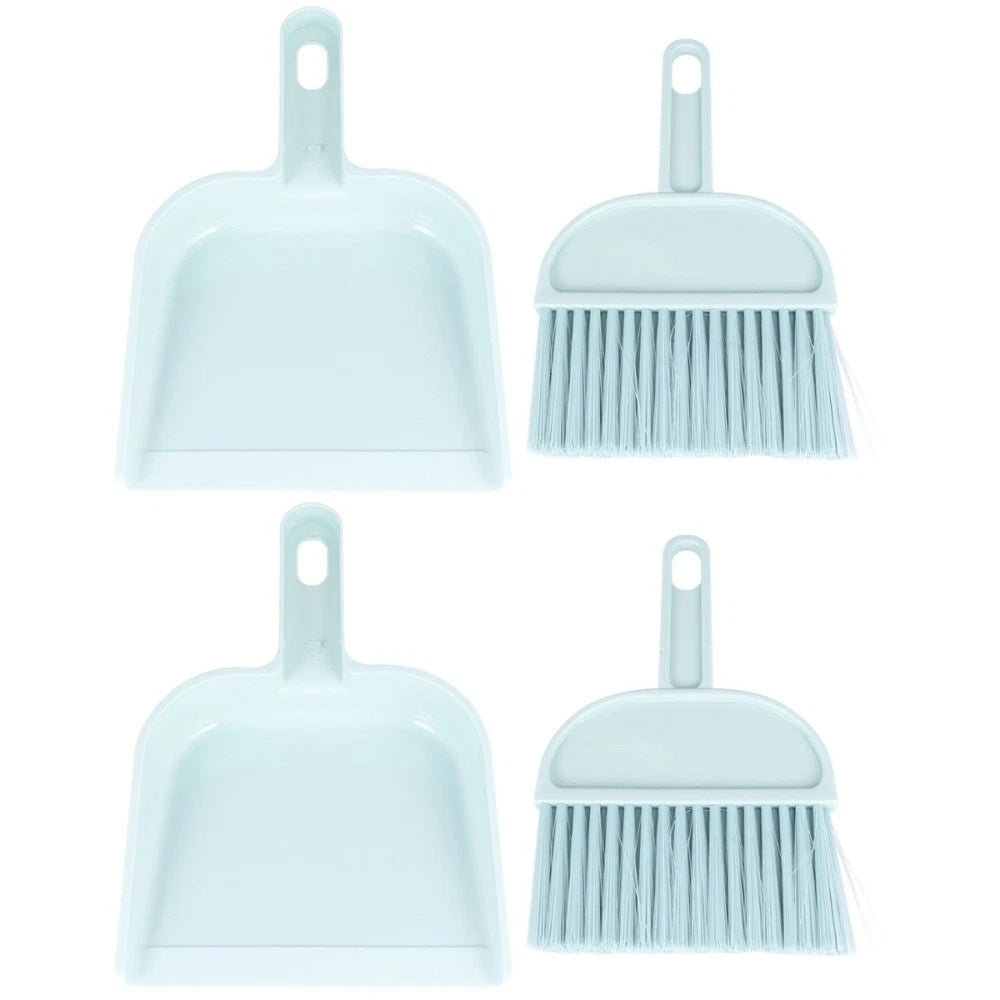 Set of 2 Mini Dustpan Broom Hand Brush Hamster Cage Cleaning Kit