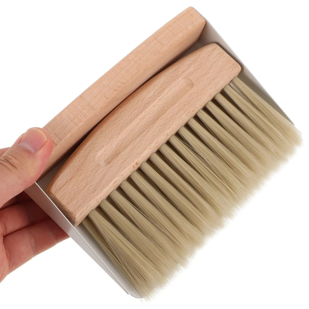 Cleaning Brush Desktop Kit Office Travel Broom Set Small Dustpan for Kids