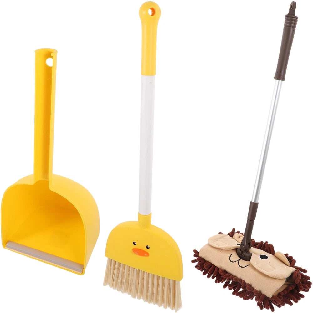 Small Broom Mop Set Toddler Child Household Dustpan and Cleaning Supplies