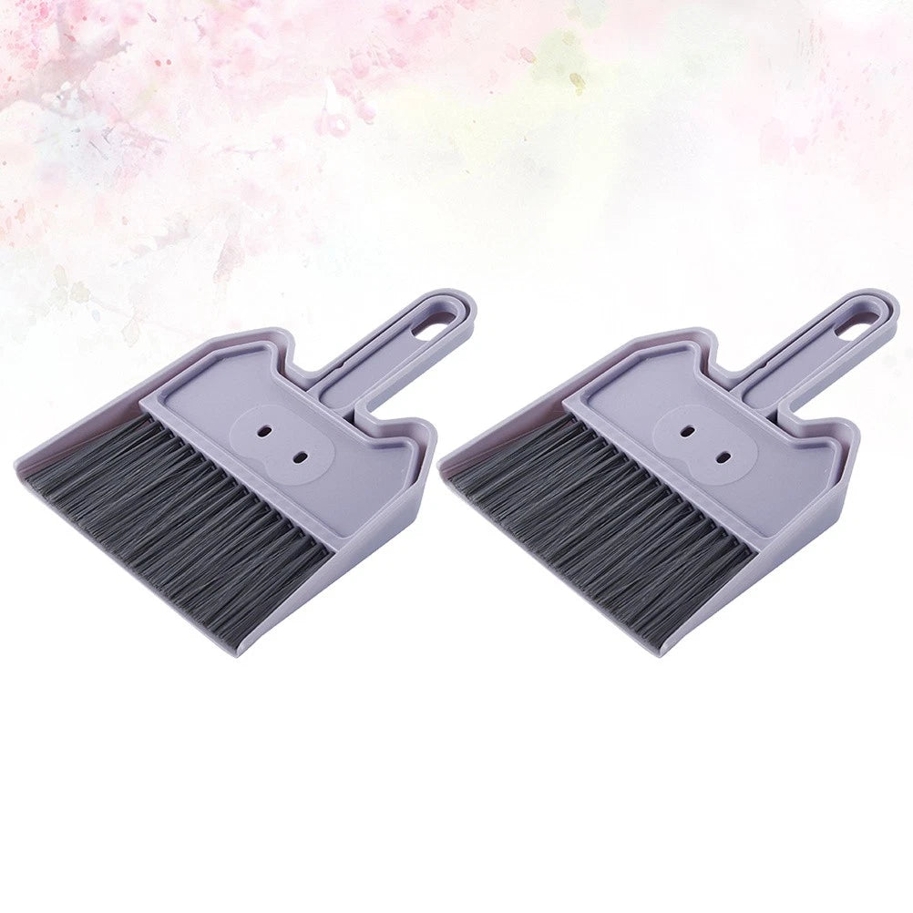 2 Sets Keyboard Cleaning Brush Child Small Hand Broom Dustpan Desktop Removal