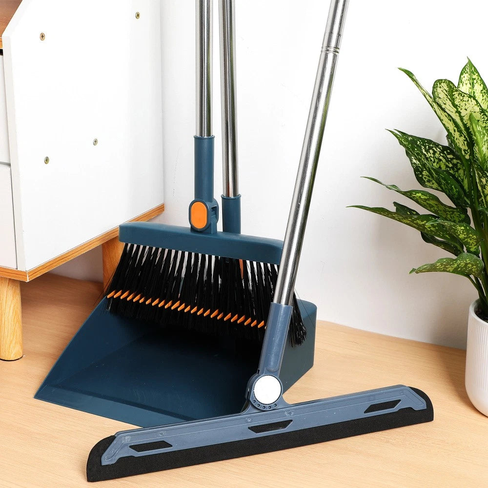 Folding Broom Set Dad Office Smaller With Dustpan Cleaning Tools-