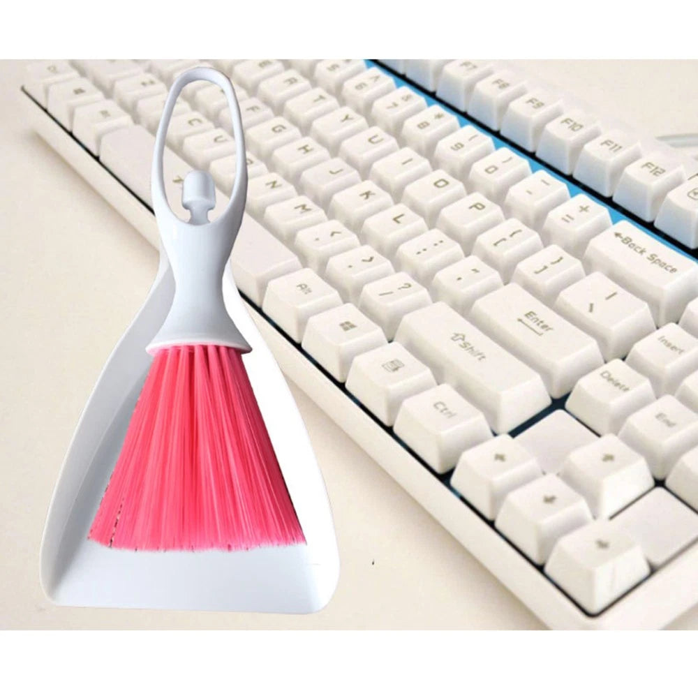 2 Count Desktop Broom Set Mini Cleaning Brush Household Supplies Tools