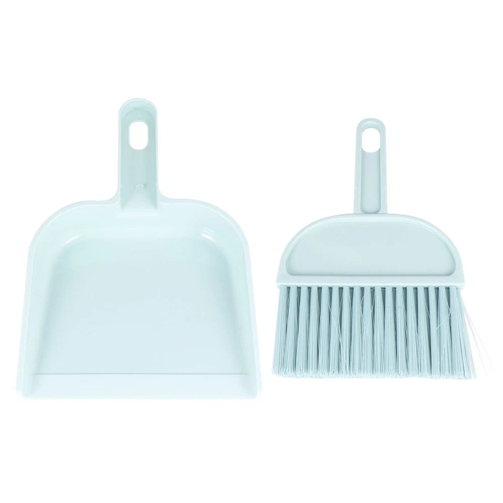 Set of 2 Mini Dustpan Broom Hand Brush Hamster Cage Cleaning Kit